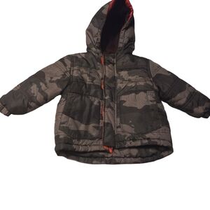 Faded Glory Camouflage Brown and Orange Jacket